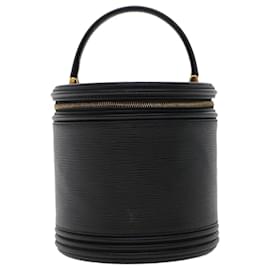 Louis Vuitton-LOUIS VUITTON Epi Cannes Hand Bag Black M48032 LV Auth yb214-Black