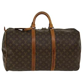 Louis Vuitton-Louis Vuitton-Monogramm Keepall 50 Boston Bag M.41426 LV Auth 46810-Monogramm