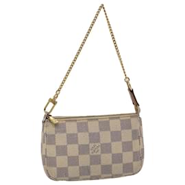 Louis Vuitton-LOUIS VUITTON Damier Azur Mini Pochette Accessoires Pouch N58010 LV Auth 46344-Other