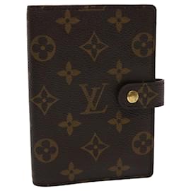 Louis Vuitton-LOUIS VUITTON Monogram Agenda PM Day Planner Cover R20005 LV Auth 46198-Monogram