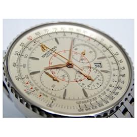 Breitling-BREITLING Montbrillant 38 MM silver Dial A417g34NP Genuine goods Mens-Silvery