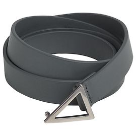 Bottega Veneta Triangle leather belt Grey