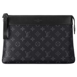 Louis Vuitton Soft Travel Pouch Monogram Eclipse Preto