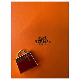 Hermès-Pendentif Kelly-Rouge