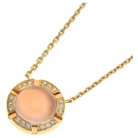 Chaumet-*[Used] Chaumet CHAUMET Class One Cruise Necklace K18PG Rose Quartz Diamond Pink gold x pink-Pink