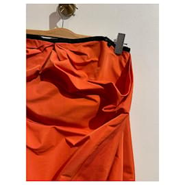Dolce & Gabbana-DOLCE & GABBANA Kleider T.Internationales S-Polyester-Orange