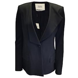 Prabal Gurung-Prabal Gurung Black Silk Lined Crepe Blazer-Black