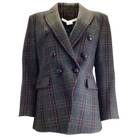 Veronica Beard Chaqueta Dickey De Lana Miller Forest Multi Verde