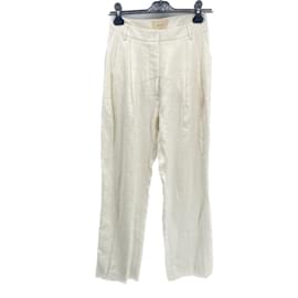 Autre Marque-Pantalon MATIN T.UK 6 lin-Blanc