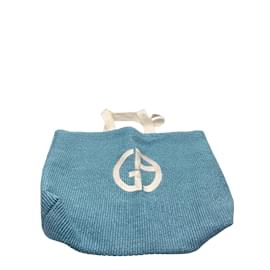 Giorgio Armani-GIORGIO ARMANI  Handbags T.  cloth-Blue