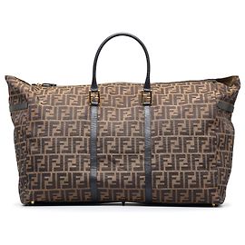 Bolsa de viagem Fendi Brown Zucca Marrom Preto