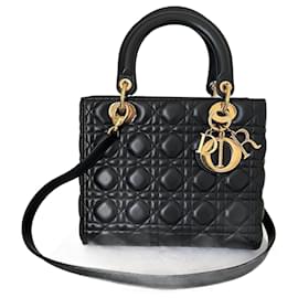 Lady dior pouch Leather ref.517094 - Joli Closet