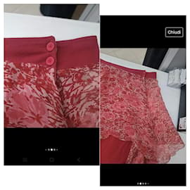 Twin Set-Skirts-Red,Multiple colors