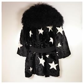 Dolce & Gabbana-Amazing Runway Dolce&Gabbana Stars Fur Coat-Multiple colors