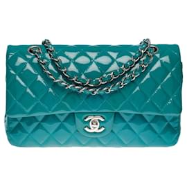 Chanel-Sac Chanel Timeless/Classic in Blue Leather - 101283-Blue