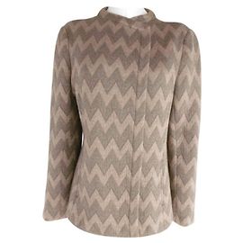Chloé wool and nylon jacket brown Light brown Dark brown