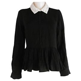 Opening Ceremony long-sleeved blouse Black Cream