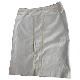 Falda con ribete dorado de Versace Gris