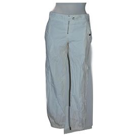 Pantalones de algodón blancos Patrizia Pepe Blanco