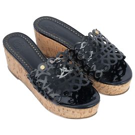TORY BURCH Sandalen EU 38 Leder Schwarz