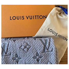Louis Vuitton-Bufanda Louis Vuitton Logomania-Gris