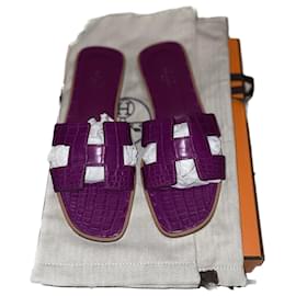 Hermès-Hermès - alligator Oran-Dark purple