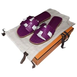Hermès-Hermès - alligator Oran-Dark purple