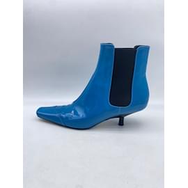 Loewe-LOEWE  Ankle boots T.EU 39 Patent leather-Blue