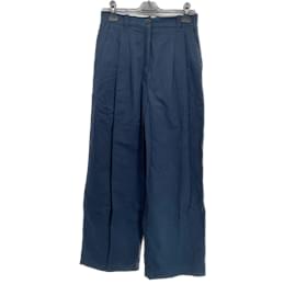 Autre Marque-MARK KENLY DOMINO TAN  Trousers T.fr 36 cotton-Navy blue