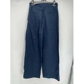 Autre Marque-MARK KENLY DOMINO TAN  Trousers T.fr 36 cotton-Navy blue