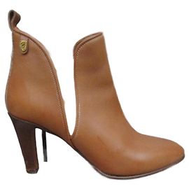 Bottines Chloé en cuir marron clair taille 40 Marron clair