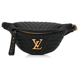 Schwarze New Wave-Gürteltasche von Louis Vuitton Schwarz