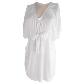 Tricot Comme des Garcons Bow Front Top Tunic Blanc