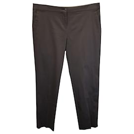 Etro-Etro Tapered Trousers in Dark Grey Cotton-Grey