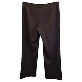 Etro-Etro Wide Leg Pants in Brown Polyamide-Brown