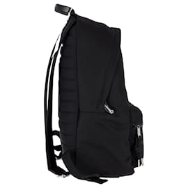 Dior-Dior Homme Bee Embossed Backpack in Black Nylon-Black