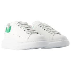Alexander Mcqueen-Sneakers Oversize - Alexander Mcqueen - Pelle - Bianco/verde-Bianco