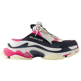 Triple S Mules – Balenciaga – Mesh – Multi Andere Python drucken