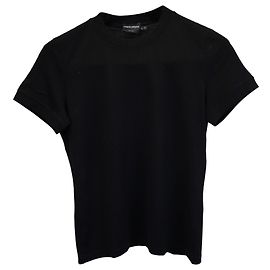 T-shirt Giorgio Armani in Lana Nera Nero