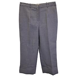 Michael Kors-Pantalones cortos con estampado de chevrón Michael Kors en lana virgen negra y gris-Otro