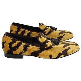 Mocassin Tom Ford Nicolas en velours à imprimé animal Autre