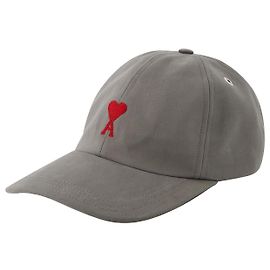 Gorra Roja ADC Bordada - AMI Paris - Algodón - Gris Gris