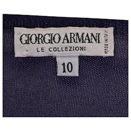 Giorgio Armani-Giorgio Armani T-Shirt mit Puffärmeln aus lila Baumwolle-Lila
