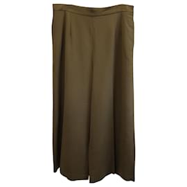 Etro-Etro Straight Cut Trousers in Olive Wool-Green,Olive green