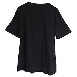 Saint Laurent-Saint Laurent T-shirt imprimé 'Slow Kissing' en coton noir-Noir