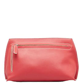 Loewe-Loewe Leather Clutch Leather Clutch Bag in Good condition-Pink