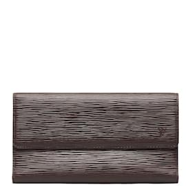 Louis Vuitton-Portafoglio Louis Vuitton Epi Portefeuille International Portafoglio lungo in pelle M63590 in buone condizioni-Marrone