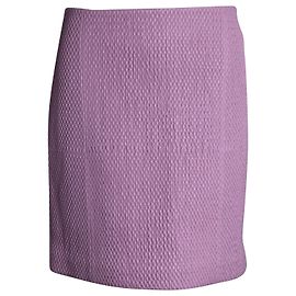 Saia acolchoada Bottega Veneta em couro rosa Rosa