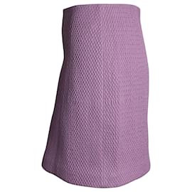 Bottega Veneta-Bottega Veneta Quilted Skirt in Pink Leather-Pink