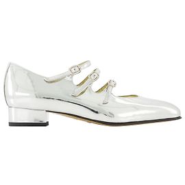 Ariana Pumps – Carel – Leder – Specchio Silber Metallisch